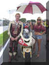 Ollie Bridewell and Petra on grid at Brands - helen pask1.jpg (85845 bytes)